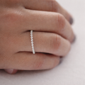 Bague petites perles/boules en Argent 925 - Alliance Anneau boules Argent bague superposable