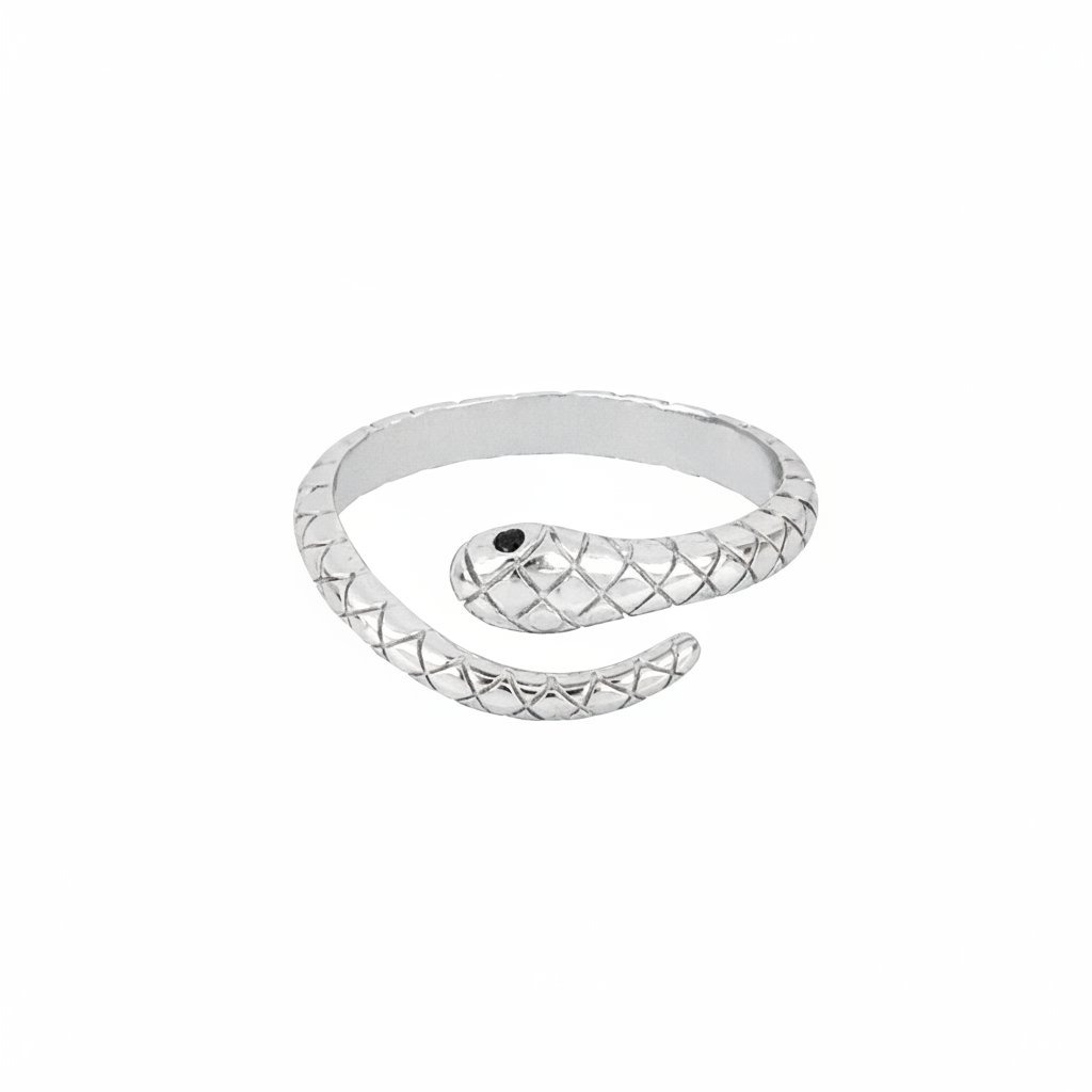 Bague serpent en Argent 925 - Alliance serpent