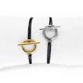 Bracelet fermoir T toggle - bracelet fermoir cercle et barre pour Elle&Lui