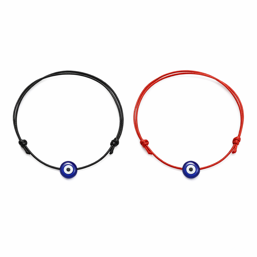 Bracelet oeil contre le mauvais oeil porte bonheur - Voyage à Santorin