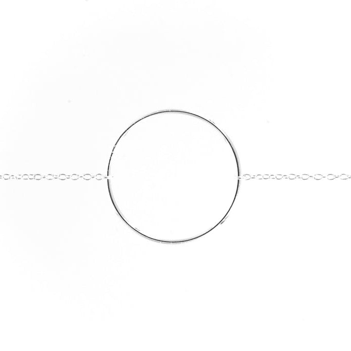 Bracelet rond - cercle - anneau fin en Argent 925