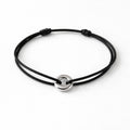 Bracelet petite cercle donut sur cordon