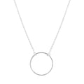 Collier rond - cercle - anneau fin en Argent 925
