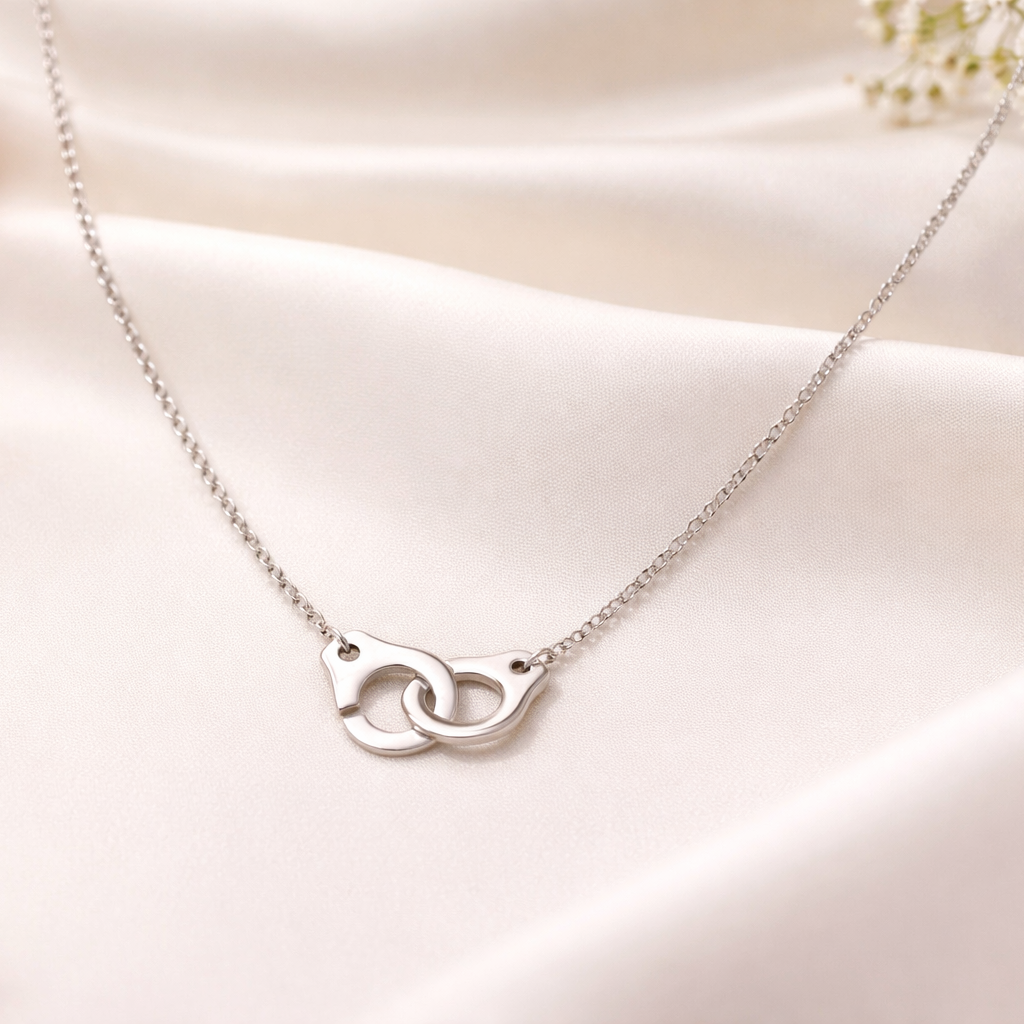 Collier menottes chaine en Argent 925