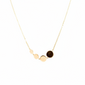 Collier 4 pastilles / ronds plaqué or