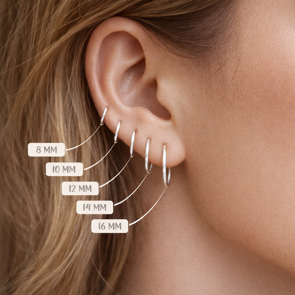 Boucles d’oreilles mini créoles en Argent 925