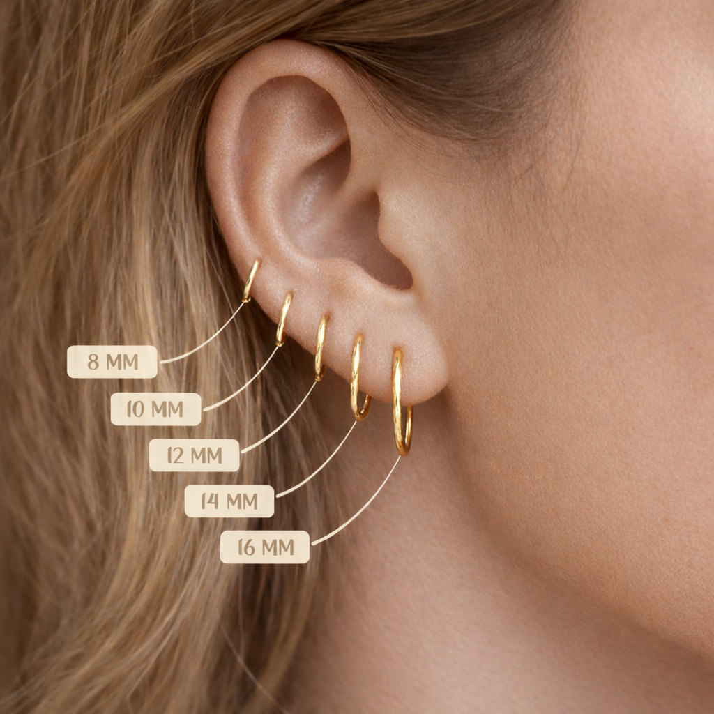 Boucles d’oreilles mini créoles en plaqué Or