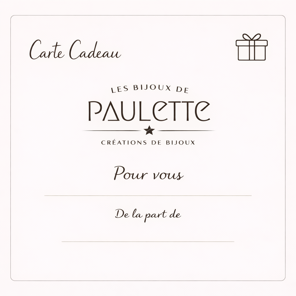 Carte cadeau Les Bijoux de Paulette